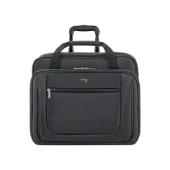 Solo New York Midtown Bryant 17.3" Polyester Rolling Laptop Bag, Black (PT136-4)