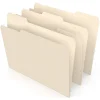 Staples 30% Recycled File Folder, 1/3-Cut Tab, Letter Size, Manila, 500/Carton (ST56675CT)
