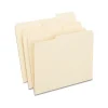 Staples 100% Recycled File Folders, 1/3-Cut Tab, Letter Size, 100/Box (ST246850/246850)
