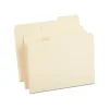 Staples 100% Recycled Heavyweight Reinforced File Folders, 1/3-Cut Tab, Letter Size, Manila, 50/Box (ST452830/452830)