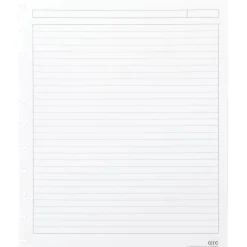 Staples Arc Notebook Systems System, 8.5" x 11", Narrow Ruled, 50 Sheets, White, 50/Pack (25186)