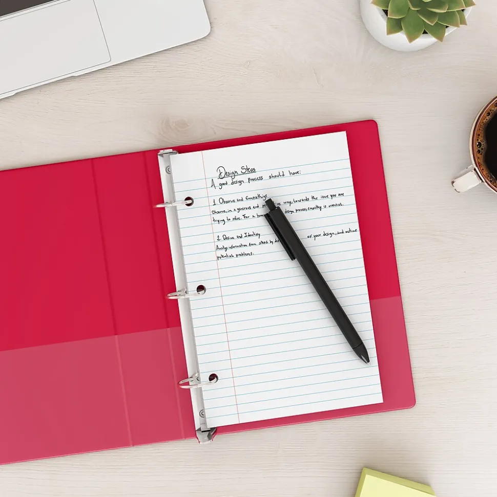 Staples® College Ruled Filler Paper, 5.5" x 8.5", 3-Hole Punched, White, 100 Sheets/Pack (ST12301D)