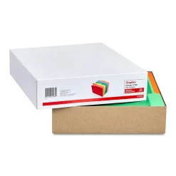 Staples File Folders, 1/3-Cut Tab, Letter Size, Assorted, 100/Box (ST378995-CC)