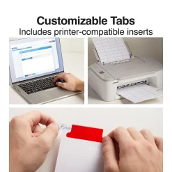 Staples Large Tab Insertable Dividers, 5-Tab, Assorted Colors (13489/11121)