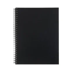 Staples Professional Notebook, 6-1/2" x 9-1/2", 80 Sheets, College Ruled, Black (25144)
