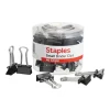Staples Small Binder Clips, 0.38" Capacity, Black, 40 Clips/Pack (ST10667/10667)