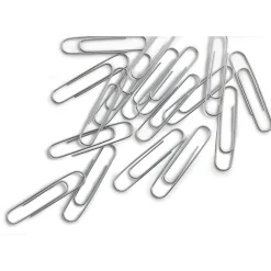 Staples Smooth Jumbo Paper Clips, Silver, 1000 Clips/Pack, 10/Pack(A7026605/72578)