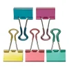 Staples Soft Grip 0.75" Binder Clips, Small, Assorted Colors, 18/Pack (13725)