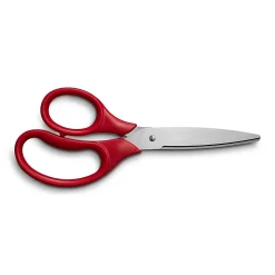 Staples Student 7" Stainless Steel Scissors, Pointed Tip, Red (TR55049)