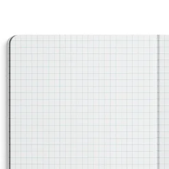 Staples 1-Subject Composition Notebook, 7.5" x 9.75", Graph Ruled, 80 Sheets, Black (ST55072C)