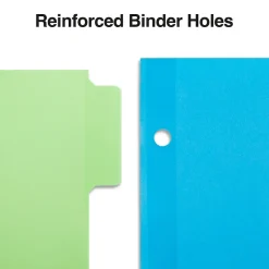 Staples Write-On Dividers, 5-Tab, Assorted Colors (13512/23180)