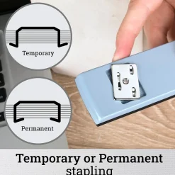 Swingline 747 Classic Metal Stapler, 20-Sheet Capacity, Sky Blue (74708)