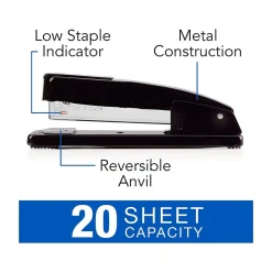 Swingline Commercial Paper Stapler, 20 Sheet Capacity, Black (S7044401)