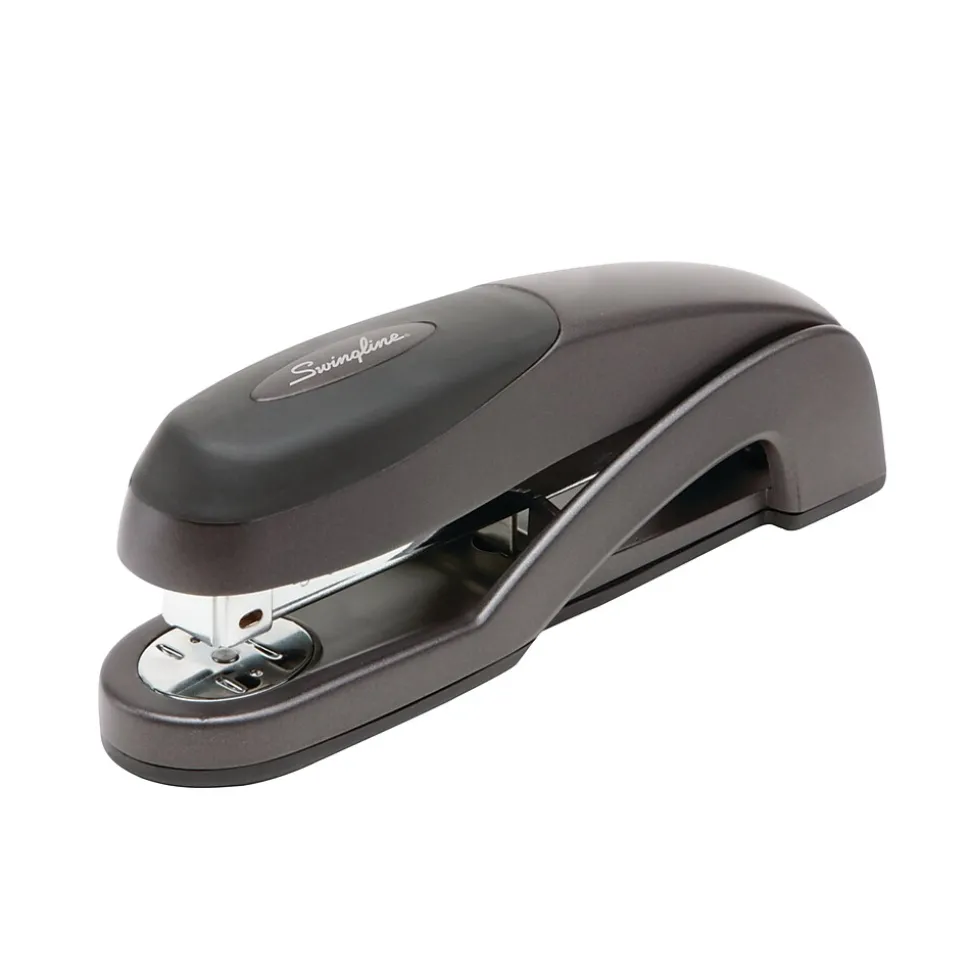 Swingline® Optima® Desk Stapler, 25 Sheet Capacity, Graphite Black (87800)