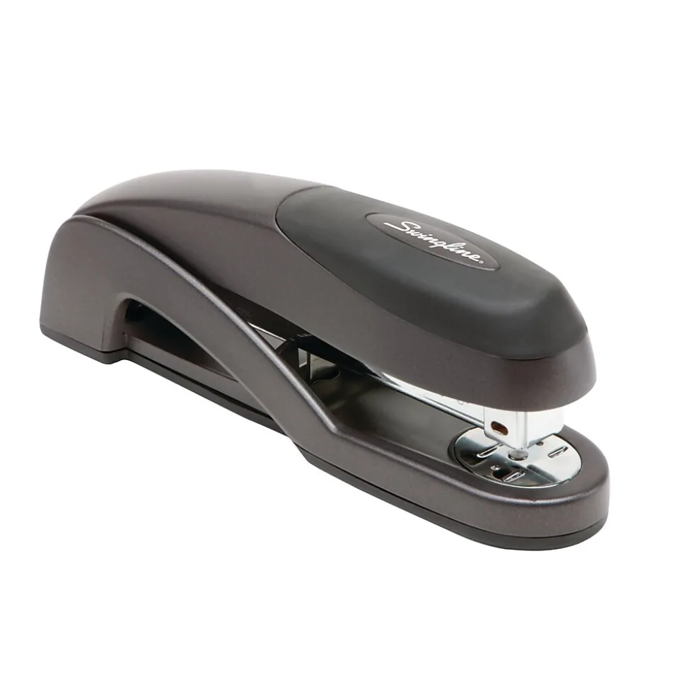 Swingline® Optima® Desk Stapler, 25 Sheet Capacity, Graphite Black (87800)