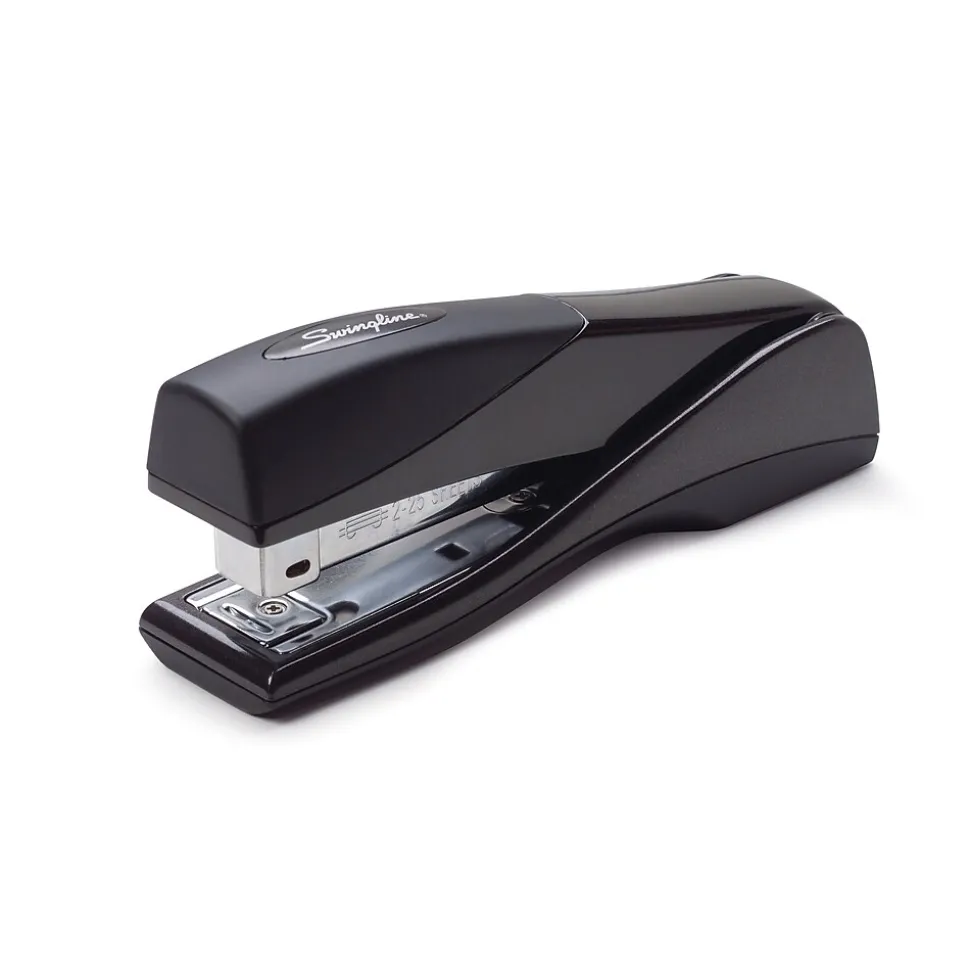 Swingline® Optima® Handheld Grip Stapler, 25 Sheet Capacity, Graphite Black (87810)