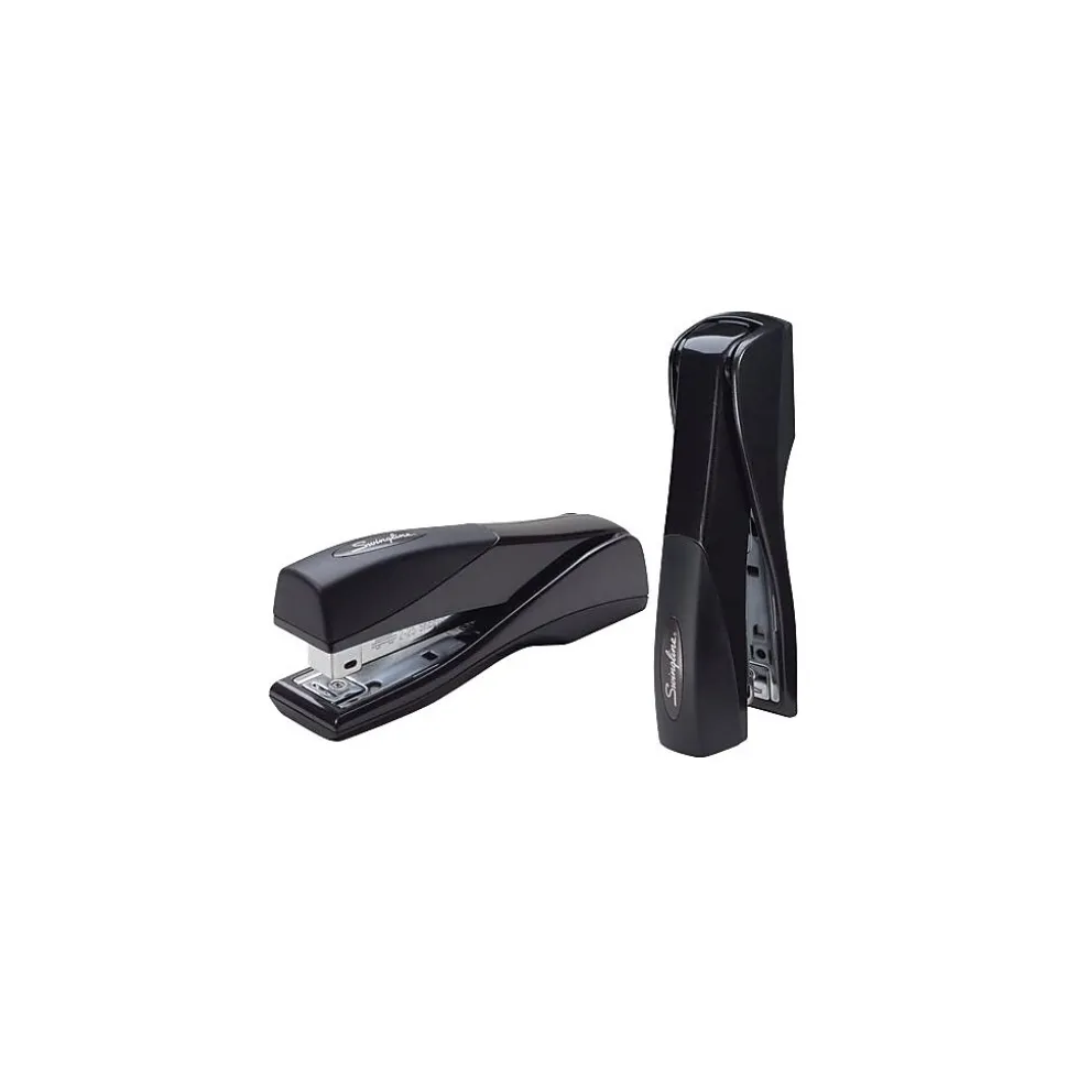 Swingline® Optima® Handheld Grip Stapler, 25 Sheet Capacity, Graphite Black (87810)