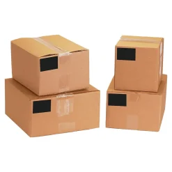 Tape Logic 6" x 3" Rectangle Inventory Label, Black, 250/Roll