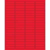 Tape Logic® Rectangle Laser Labels, 1 15/16" x 1/2", Fluorescent Red, 8000/Case (LL171RD)