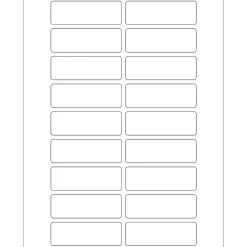 Tape Logic® Rectangular Laser Labels, 3" x 1", White, 1800/Case (LL116)