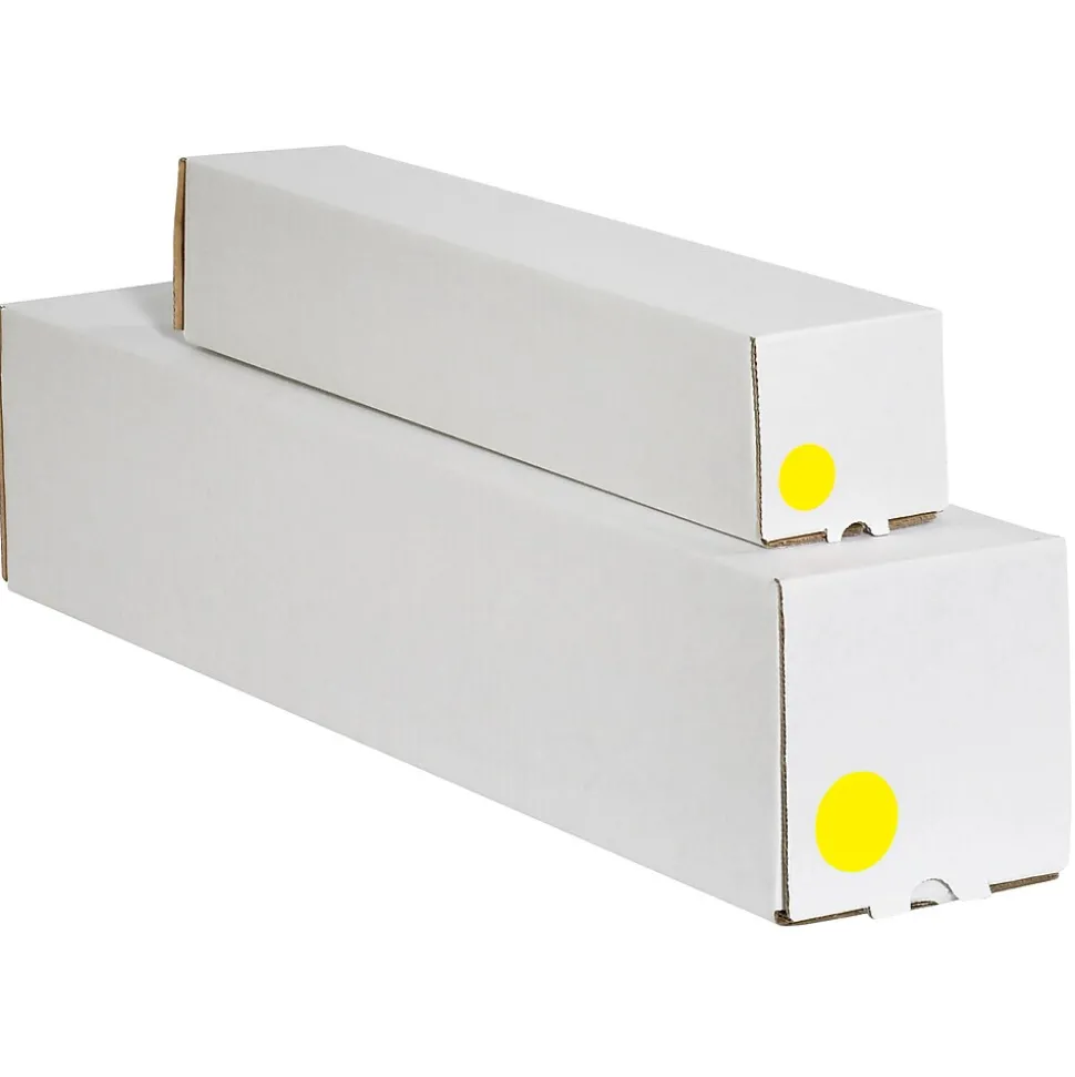 Tape Logic Removable Labels, 2" Circle, Fluorescent Yellow, 500 /Roll (DL1390FY)