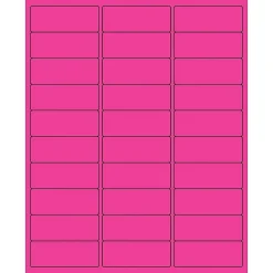 Tape Logic® Removable Rectangle Laser Labels, 2 5/8" x 1", Fluorescent Pink, 3000/Case (LL405PK)