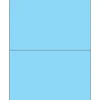 Tape Logic® Removable Rectangle Laser Labels, 8 1/2" x 5 1/2", Pastel Blue, 200/Case (LL415BE)