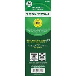 Ticonderoga Beginners Wooden Pencil, 2.2mm, #2 Soft Lead, Dozen (13080)