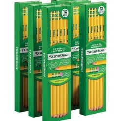 Ticonderoga Pre-Sharpened Wooden Pencil, 2.2mm, #2 Soft Lead, 72/Pack (X13972)