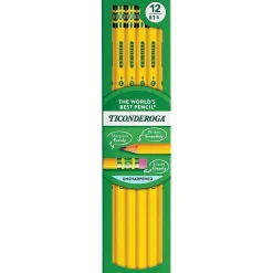 Ticonderoga Wooden Pencil, #1 Very Soft Lead, Dozen (13881)