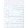 TOPS College Ruled Filler Paper, 5.5" x 8.5", 3-Hole Punched, 100 Sheets/Pack (62304)