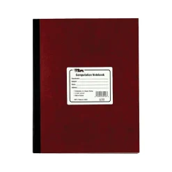 TOPS Computation Notebooks, 9.5" x 11.75", Quad, 75 Sheets, Red (35126)
