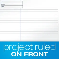 TOPS Docket Gold Notepads, 8.5" x 11.75", Quad, White, 40 Sheets/Pad, 4 Pads/Pack (TOP 77102)