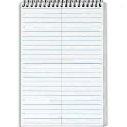 TOPS Docket Gold Steno Pad, 6" x 9", Gregg Ruled, White, 100 Sheets/Pad (99708)