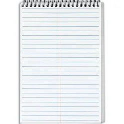 TOPS Docket Gold Steno Pad, 6" x 9", Gregg Ruled, White, 100 Sheets/Pad (99708)