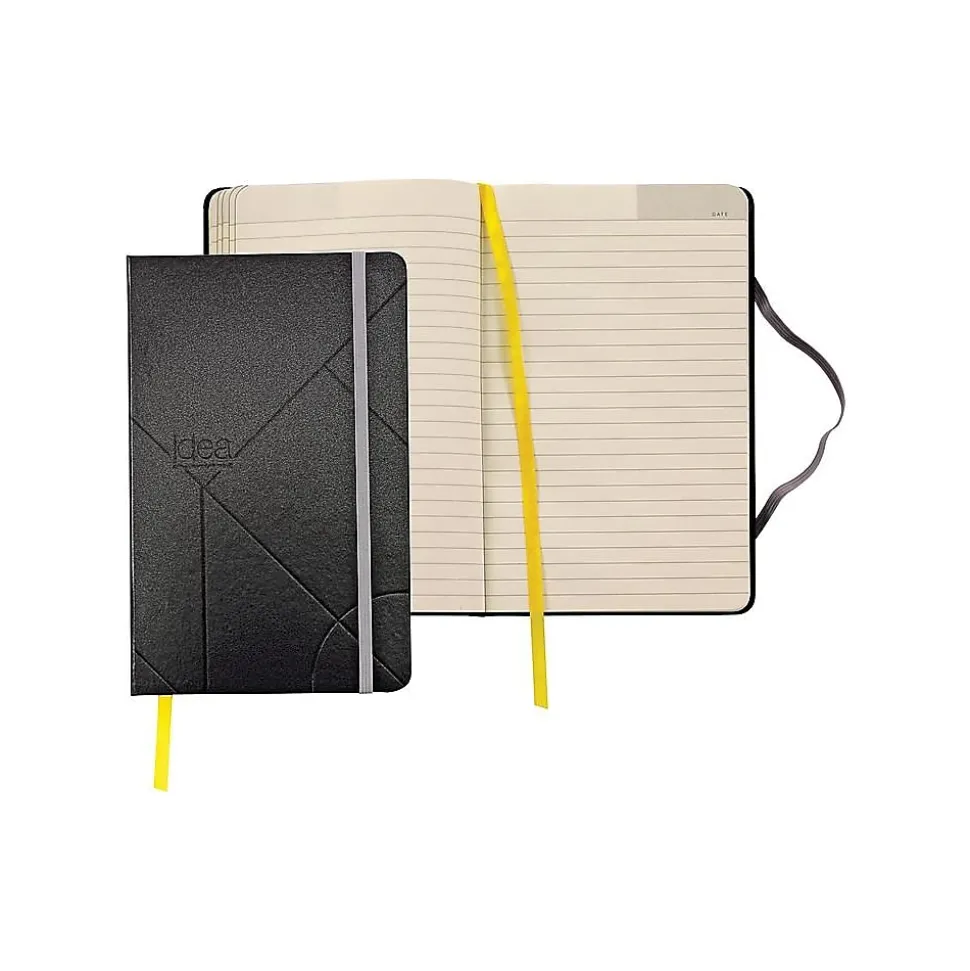TOPS Idea Collective Journal, 5" x 8.25", Wide Ruled, Black, 240 Pages (56872)