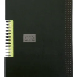 TOPS Idea Collective 1-Subject Professional Notebooks, 5.8" x 8.3", College Ruled, 80 Sheets, Black (56897)