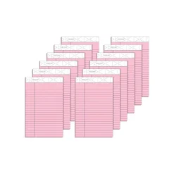 TOPS Prism+ Legal Notepads, 5" x 8", Narrow Ruled, Pink, 50 Sheets/Pad, 12 Pads/Pack (63050)