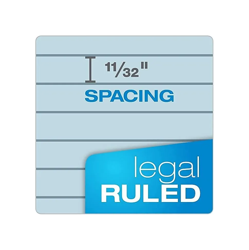 TOPS Prism+ Notepads, 8.5" x 11.75", Wide, Blue, 50 Sheets/Pad, 12 Pads/Pack (TOP63120)