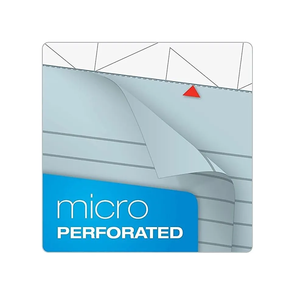 TOPS Prism+ Notepads, 8.5" x 11.75", Wide, Blue, 50 Sheets/Pad, 12 Pads/Pack (TOP63120)