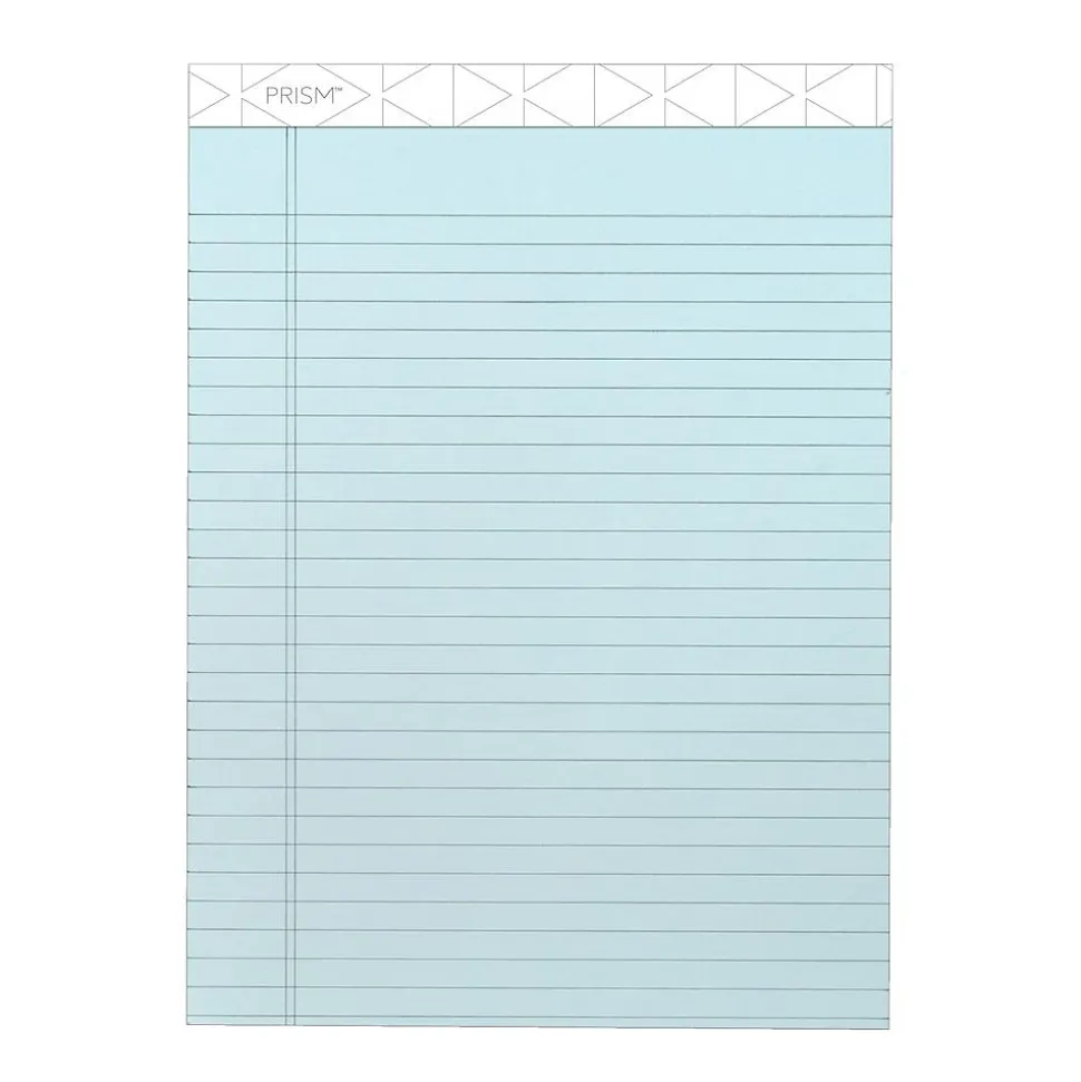 TOPS Prism+ Notepads, 8.5" x 11.75", Wide, Blue, 50 Sheets/Pad, 12 Pads/Pack (TOP63120)