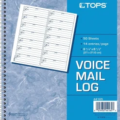 TOPS Voice Message Pad, 8-1/2" x 8-1/4", White, 50 Sheets/Pad (44165)