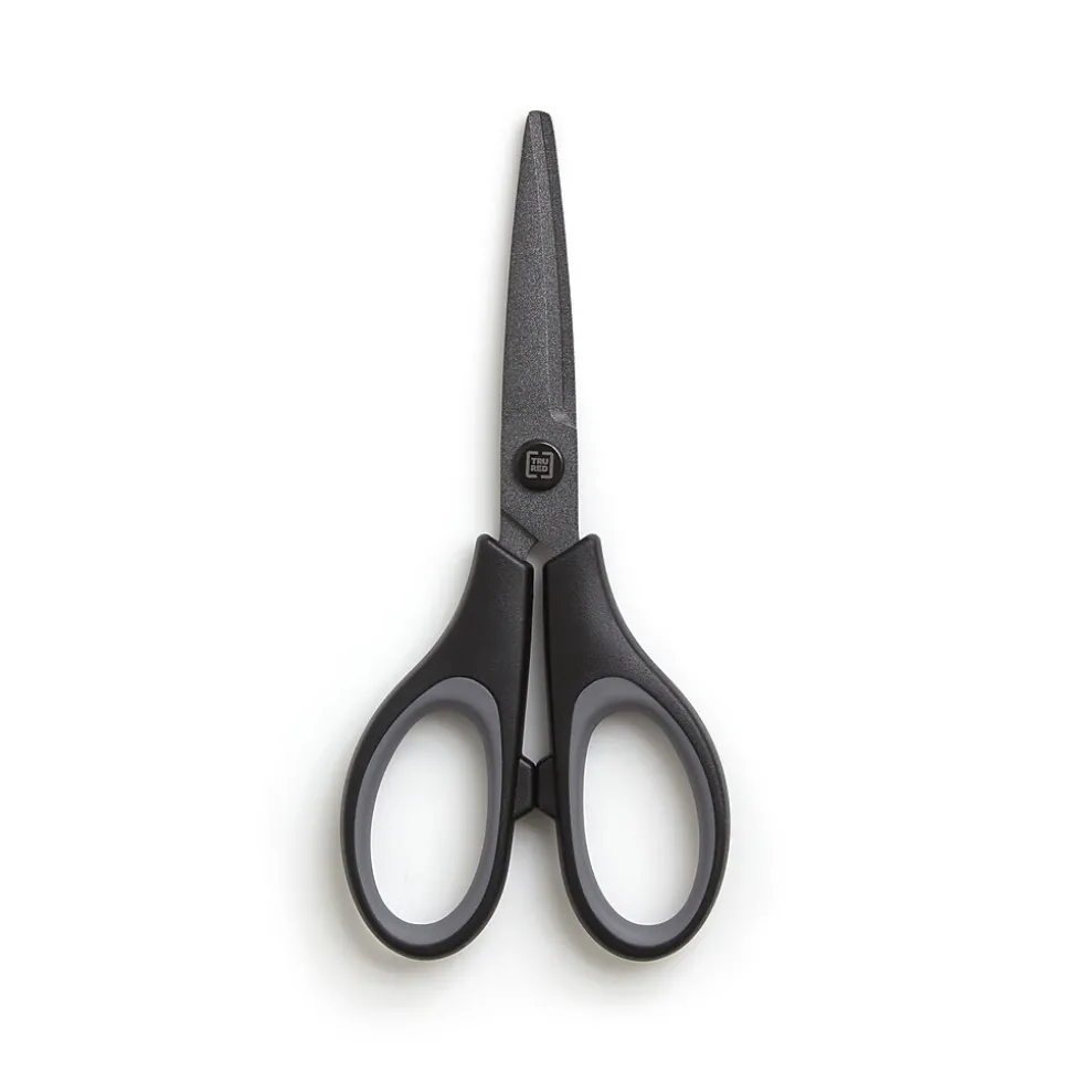 TRU RED™ 5" Non-Stick Titanium Coated Scissors, Straight Handle (TR55021)