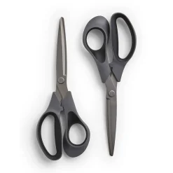 TRU RED™ 8" Stainless Steel Scissors, Straight Handle, 2/Pack (TR55022)