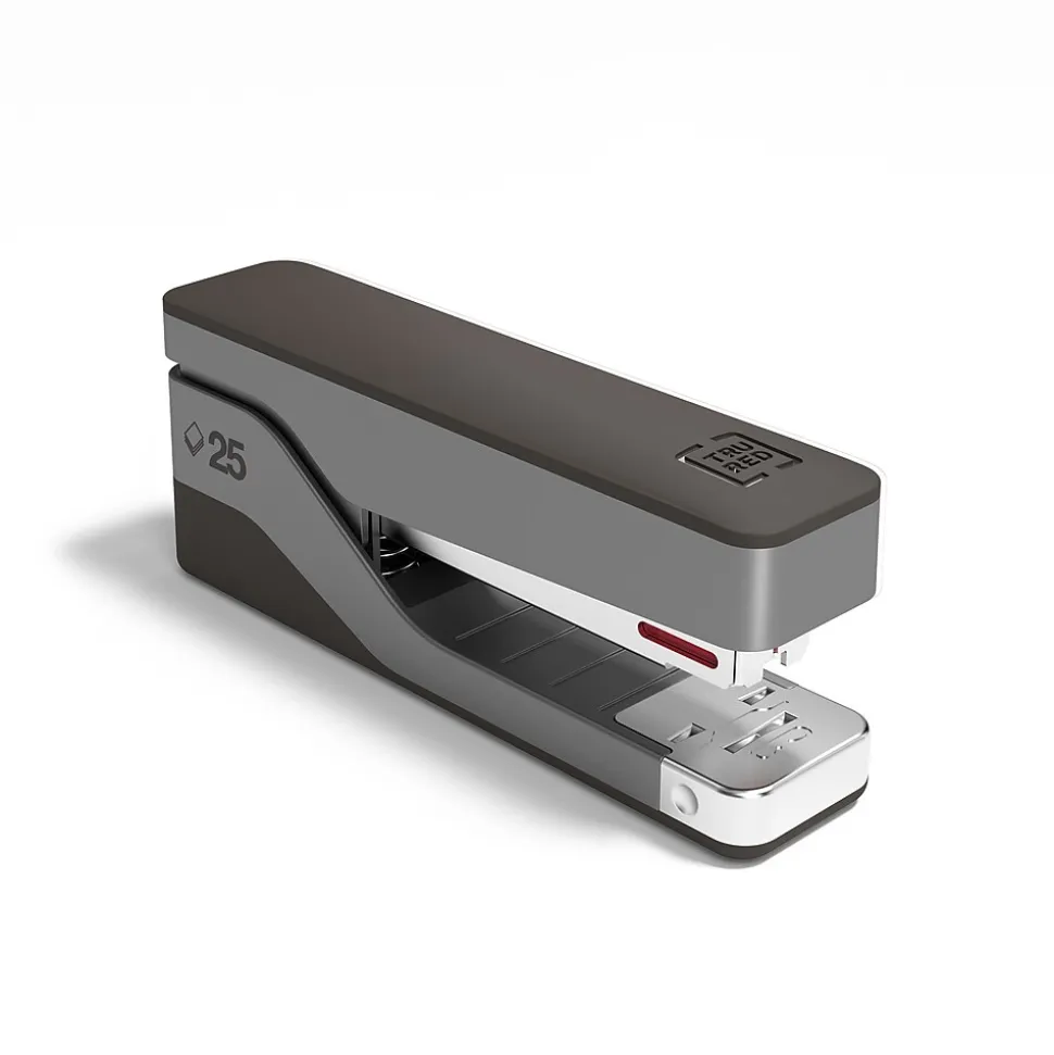 TRU RED™ Desktop Stapler, 25 Sheet Capacity, Gray/Black (TR58080)