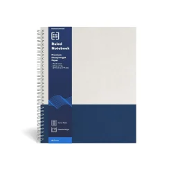 TRU RED™ Large Hard Cover Ruled Notebook, Gray/Blue (TR55737)