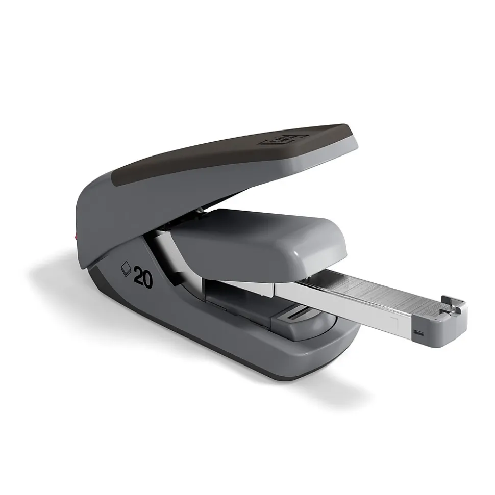 TRU RED™ One-Touch CX4 Desktop Stapler, 20-Sheet Capacity, Black/Gray (TR58482)