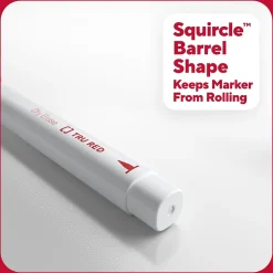 TRU RED™ Pen Dry Erase Markers, Ultra Fine Tip, Assorted, 4/Pack (TR61458/TR57422)