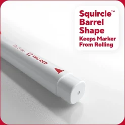 TRU RED™ Pen Dry Erase Markers, Fine Tip, Assorted, 12/pack (TR61455)