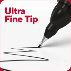 TRU RED™ Pen Permanent Markers, Ultra Fine Tip, Black, 5/Pack (TR54525)